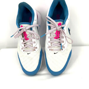 Nike Air Zoom Infinity Tour NEXT% Golf Shoes DC5221-101 White Pink Blue Size 8.5